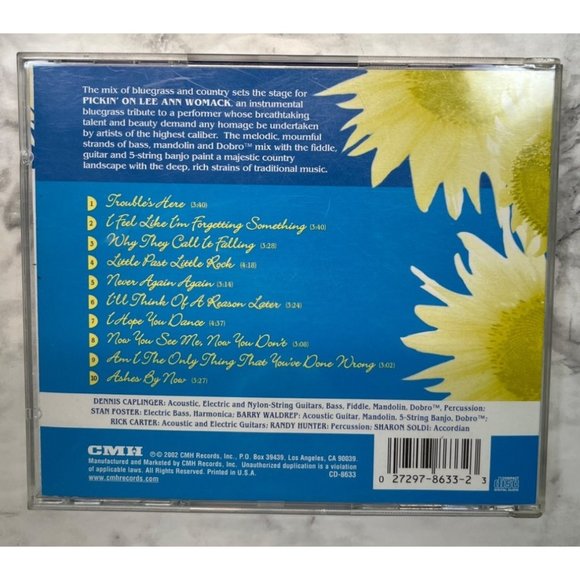 Lee Ann Womack Pickin' On CD Country Bluegrass Tribute 2002 - Picture 3 of 4